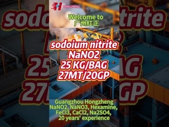 NaNO2 ซาเดียมไนตริต 27 MT / 20 GP 25 KG/ BAG ใช้สําหรับช่วยสี