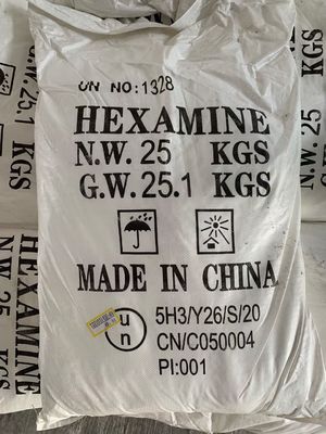 99.9% Min Hexamine Powder Hexamethylenetetramine 100-97-0 สำหรับเชื้อเพลิงแข็ง