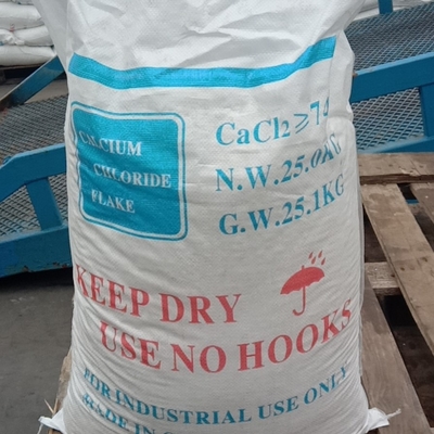 แคลเซียมคลอริด CaCl2 CAS 10035-04-8 25 KG / BAG ใช้เป็นยาแห้ง