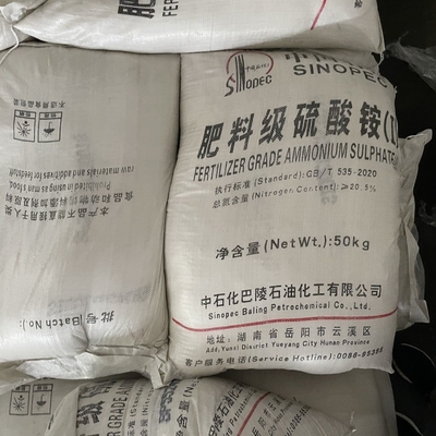 สูตรทางเคมีของอะโมเนียมซัลเฟต (NH4) 2SO4 50 KG / BAG
